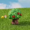 Dekoracje ogrodowe urocze symulowane figurki drzew DEY Dekoracja mini statua żywica rzemieślnicze owoce sad
