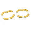 أقراط مصممة مطلية T Brand Ear Stud Gold Designers Geometry Letters Double Letter