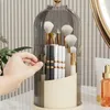 Bouteilles de rangement, boîte rotative à 360 ° pour pinceaux de maquillage, support polyvalent pour crayon à sourcils et Eyeliner, fournitures Y5GB