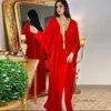 Abaya Dubaï Turquie Musulman Hijab Robe Vêtements Ethniques Islam Robes Africaines Pour Femmes Caftan Robe Femme Longue Musulman De Mode Kabyle 744
