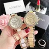 Autres montres 2023 CONTENA Femmes es Top Marque De Luxe Quartz Dames Mode Bracelet Rose Or Diamant Femme Horloge Relogio Feminino Y240316