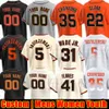 Custom 5 Mike Yastrzemski 26 Matt Chapman Baseball Jersey Barry Bonds Logan Webb Lamonte Wade Jr. Brandon Crawford Kyle Harrison Jorge Soler Joey Alyssa Nakken