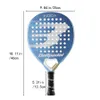 Padell Tennis Racket 3K Carbon 16K Fiber Rough Surface with Eva Soft Memory Paddle Height Balance 240313