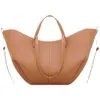 Üst omuz çantaları Fransız tasarımcı çanta tote çanta kadınlar büyük deri kapasite alışveriş çantası 240311