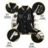 2023 Classic Baseball Jacket Men's Winter Warm Sweatshirt 73 81