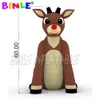 7mH (23ft) with blower Giant Animated Lovely Inflatable Christmas Rudolph,giant brown Reindeer ornament for farm house yard decoration