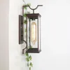 Wandlampen Eenvoudige ijzeren lamp Waterdicht Binnenplaats Restaurant Creatief huisverlichtingsarmatuur
