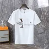 Polo à manches courtes pour hommes, nouvelle mode, chemise de patron de styliste, luxe, revers, lettre de patron, de haute qualité, décontracté, business, coupe ajustée, T-shirts hauts K9S01