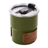 Mugs Stainless Steel With Spill Proof Lid Coffee Cup Portable Heat Resistant Tea Drinks Water For Home Office Outdoor Picnic
