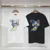Bokstäver som trycker på Tshirt High Street Cotton Casual T-shirt för män Kvinnor Lossa grafiska t-skjortor överdimensionerade