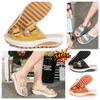 Designer sandaler tofflor glider sko män kvinnor spänne klassiska mens mous sandal storlek 35-42 gai mode floral tofflor svart vit rosa