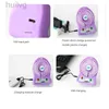 Electric Fans USB Fan Mini Personlig LED Portable laddningsbar skrivbordskylning fungerar med batteri 240316
