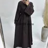 Этническая одежда, мусульманское платье, женское платье со свободными многоярусными рукавами, Дубай, Абая, элегантный исламский турецкий хиджаб, скромный халат Рамадан Ид (без шарфа)