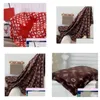Blankets Luxury Designer Blanket Printed Old Flower Classic Design Air Delicate Conditioning Car Travel Bath Towel Soft Winter Fleec Dh9Hy
