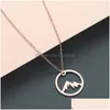 Colliers pendentif en acier inoxydable plaqué or Sier pendentif colliers pour femmes hommes amoureux bijoux de mode avec 45 cm livraison directe Jewe Dhj4Z