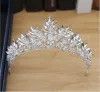 Billiga glänsande fest tiara klara kristaller kung drottning krona bröllop brud kronor kostym konst deco prinsessan prestanda tiaras huvudbitar