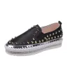 Flats Women Flats Schuhe lässige Stätte Wohnungen Luxusmarke Nietschläge Unisex Schuhe auf große Größe 41 42 43 Spikes besetzt