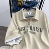 メンズショートファッションブランドシャツトレンディなTシャツハーフスリーブサマーポロ