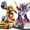 Transformatie speelgoed Robots Nieuwe 20CM Anime transformatie film speelgoed jongen cool plastic ABS auto Robot beeldjes tank Model vliegtuig oudere kinderen cadeau 2400315