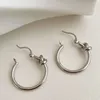 Boucles d'oreilles créoles ondulées coréennes nouées, torsadées Taeyong, accessoires de célébrité INS simples et polyvalents, bijoux cadeaux pour les Fans, 2024