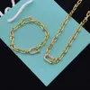 Designer tiffay and co U-shaped Horseshoe Necklace Bracelet Jewelry with a Cool Individualized Small Luxury Style