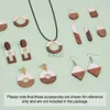 Dangle Chandelier 20pcs/Box Resin Wood Pendants Geometric Wooden Vintage Dangle Charms Drop Earrings for DIY Bracelet Necklace Jewelry Making 24316