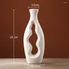 Vases 9 Styles Ceramic White Vase Pampas Grass Nordic Modern Minimalist Interior Office Home Living Room Table Decoration Accessories