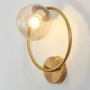 Wall Lamp Nordic LED Beside Bedroom Indoor Modern Glass Ball Light Fixtures Wandlamp Lighting Bathroom Mirror Stair Lights