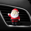 Adesivi per decorazione automatica per deodorante per auto natalizio con clip per albero di profumo di Babbo Natale