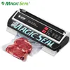 MAGICSEAL Machine de scellage sous vide Machine de scellage des aliments Machine sous vide domestique Machine d'emballage de scellage de sacs plats petit Ms175 avec coupe-sac 240304