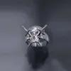 Hiphop Gothic Punk Heart Grog Skull Rings For Women Men Vintage Gothic Spider Rabbit Smile Face Ring Couple Fashion Jewelry Gift