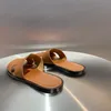 Men Slippers Designer Leer Izmir Sandaalmannen Izmir Flip Flop Heritage Kalfsleer Sandalen Zomer Lazy grote strandcasual dia's