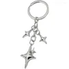 Porte-clés Y2K Star Moon Porte-clés en métal pour femmes hommes cadeaux d'amitié sac à main décoration bijoux faits à la main
