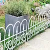 Cerca de jardinagem ao ar livre do agregado familiar plástico estilo europeu corrimão decorativo dobrável cerca branco preto jardim cerca elegante 240309