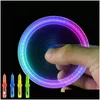 Gants LED 9 cm intéressant jouet doigt rotatif Spinner Gyro stylo lumineux bureau Adhd Edc anti-cinétique bureau jouets livraison directe Gif Dho2F