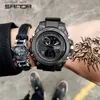 Other Watches SANDA Top Luxury es Men Military Army Mens Waterproof Sport Wrist Dual Display Male Relogio Masculino Y240316