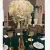 50 cm à 100 cm de haut) Candélabre en métal doré, décoration de table en métal, boule de fleur d'arbre, pièce maîtresse de mariage, décor de cérémonie, support de fleurs de cerisier artificielles