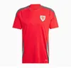 2024 25 Wales Soccer Jerseys Bale Wilson Allen Ramsey World National Team Cup Rodon Vokes Home Football Shirt Kort ärm Vuxna uniformer Fans Player 999