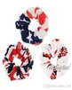 Kvinnliga flickor US Independence Day 4 juli Chiffon Elastic Ring Hair Ties Accessories Ponytail Holder Hårband Gummiband SCRUNKI7231202