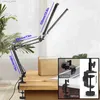 Table Lamps NEWACALOX EU/US 12V Reading Desk Lamp with 160Pcs LED Lights 24W Indoor Light Table Clamp Folding Light for Office/Study/Working YQ240316