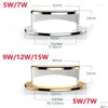 Deckenleuchten Golden Sier Kristall Einbau-Downlight-Lampe LED 5W 7W 9W 12W 15W Dimmbare Spot-Befestigungen Innenbeleuchtung Drop-Lieferung DHRPL