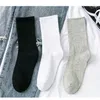 Chaussettes d'été pour hommes et femmes, 3 paires, mi-tube, Section fine, respirantes, couleur unie, bas de sport de rue montants