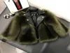 kids Luxurys winter fox fur leather coat 7 colors girls long sleeve thickening coats Christmas designer 18M9Y Baby Girl Jacket Ch6087622