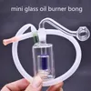 2pcs Matrix Hookah Verre Brûleur À Huile Bong Tuyaux D'eau Cage À Oiseaux Perc Petit Tuyau D'eau De Fumer Dab Rig AshCatcher avec Tuyaux De Brûleur À Huile En Verre Mâle Et Tube En Silicone