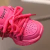 Baby Chunky Shoes Girl Sports Toddler Boy Fashion Solid Color Sneakers 16 Years Kids Casual Breathing Running 240307