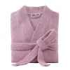 Sleepwear 100% Cotton Bathrobe for Men Long Thick Absorbent Terry Bath Robe Kimono Men Towel Bathrobe Plus Sleepwear Women Dressing Gown