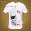 Philipe Plein Heren T-shirt Merk Heren Designer T-shirt Skull Man Klassiek Hoge kwaliteit Hip Hop Plein Shirt Man Shirt Vrije tijd Outdoor Korte mouwen Philipe Plein 7170