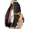 T 7Style Letters Designer Checkains Кожаные держатели ключ кошельки для кошелька Unisex Fashion Women Mens Mens Holder Compes Mini Wallet Bag Access GG