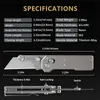 Hunting Knives 9TiEDC Titanium Aluminum Handle Camping Outdoor Folding Knife For Industrial Wallpaper Tool To Pull Insulation From Cable 240315