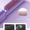 Hair Straightener Curler Charging Wet Dry Electric Heating Comb Hair Flat Iron Straightening Styling Tool Home Appliances 240306